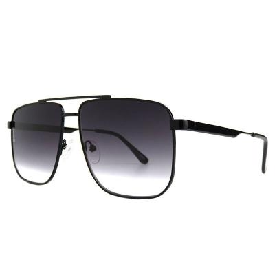 M10997 black aviator metal sunglasses