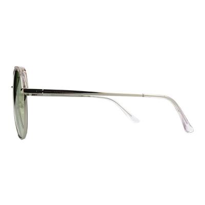M10999 silver geometric metal sunglasses