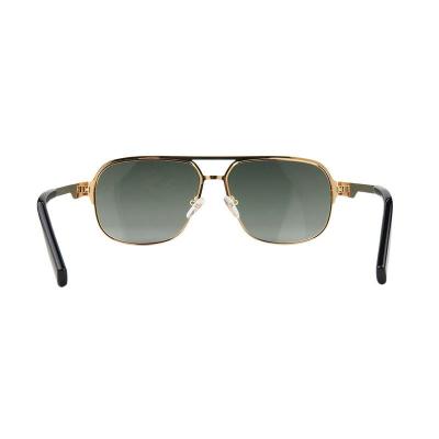 M11000 black/gold aviator metal sunglasses