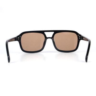 P10736 black square pc/tr90 sunglasses