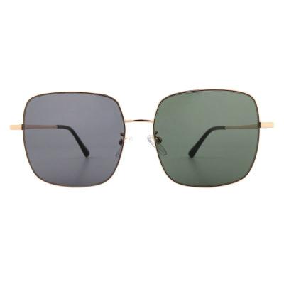 M10982 gold square metal sunglasses
