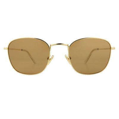 M10983 gold square metal sunglasses