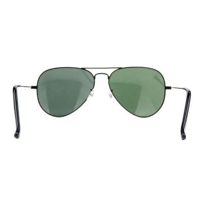 M10995 black aviator metal sunglasses