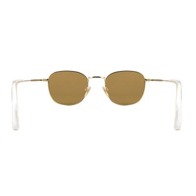 M10983 gold square metal sunglasses