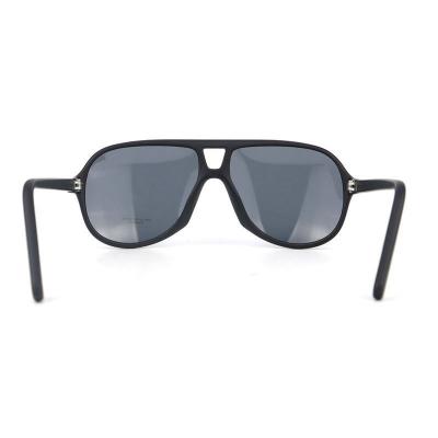 P10725 matte black aviator pc/tr90 sunglasses