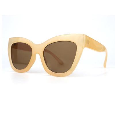 P10734 ivory/cream cat eye pc/tr90 sunglasses