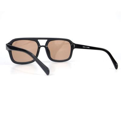 P10736 black square pc/tr90 sunglasses