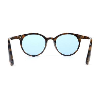 P10715 tortoiseshell round pc/tr90 sunglasses
