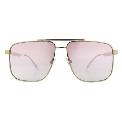 M10977 gold aviator metal sunglasses