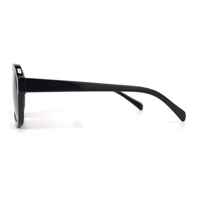 P10736 black square pc/tr90 sunglasses