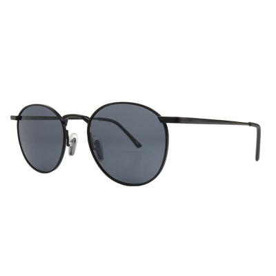 M11002 black round metal sunglasses