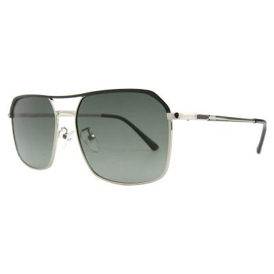 M10984 silver/black aviator metal sunglasses