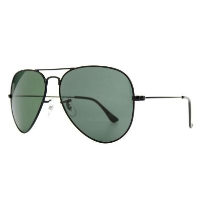 M10995 black aviator metal sunglasses