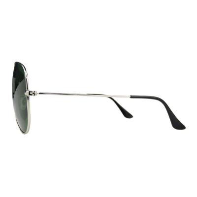 M10989 silver aviator metal sunglasses