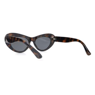 P10740 tortoiseshell (dark brown/amber) cat eye pc/tr90 sunglasses