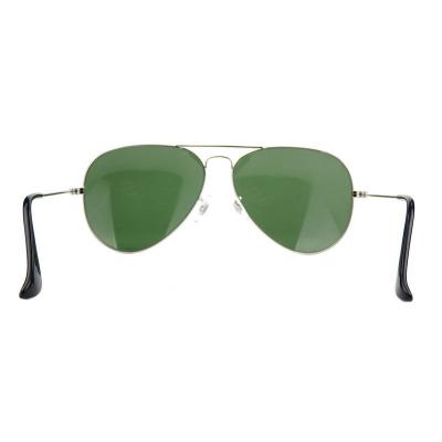 M10989 silver aviator metal sunglasses