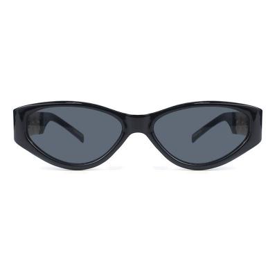 P10738 black geometric pc/tr90 sunglasses