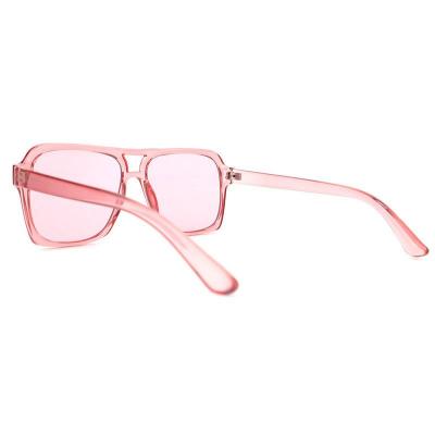 P10720 pink square pc/tr90 sunglasses