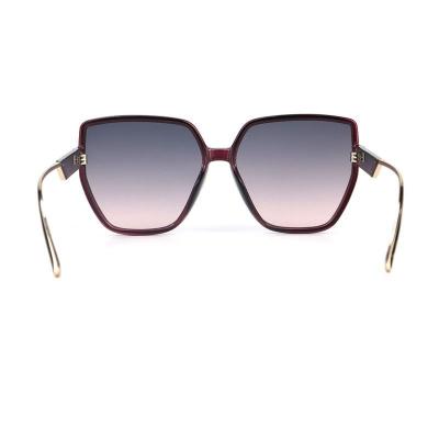 P10755 burgundy butterfly pc/tr90 sunglasses