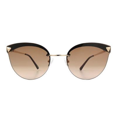 M11015 black/gold cat eye metal sunglasses