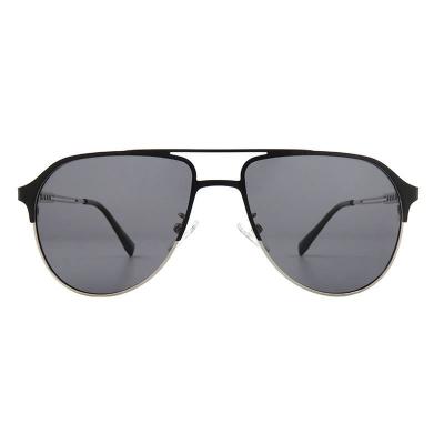 M11021 black aviator metal sunglasses