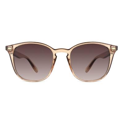 P10741 champagne/crystal amber square pc/tr90 sunglasses