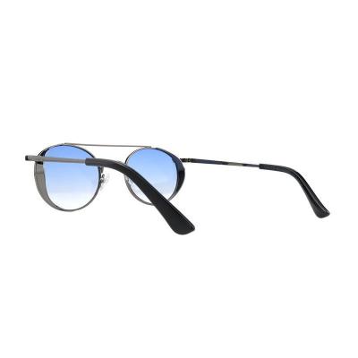 M11009 gunmetal round metal sunglasses