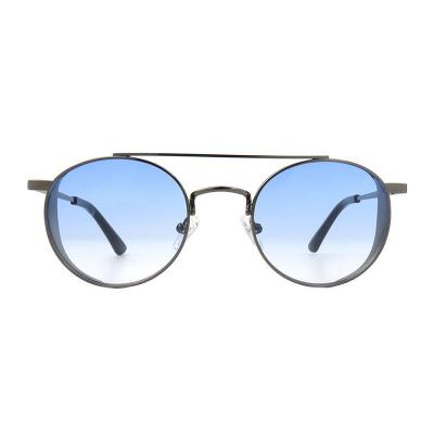 M11009 gunmetal round metal sunglasses