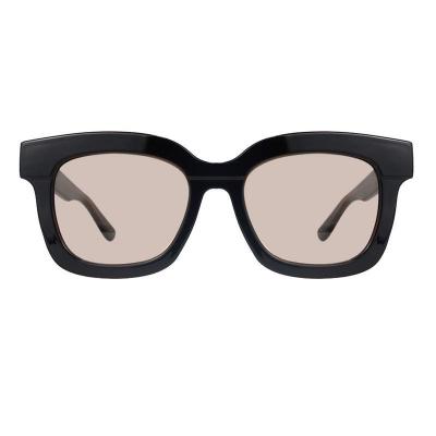P10752 black square pc/tr90 sunglasses