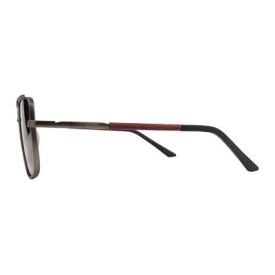 M11005 gunmetal aviator metal sunglasses