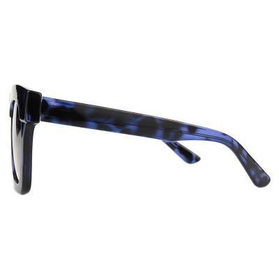 P10752 black square pc/tr90 sunglasses