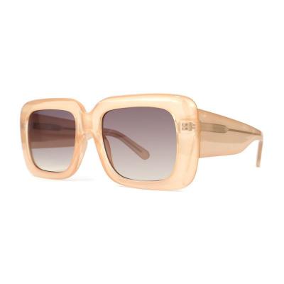 P10751 peach square pc/tr90 sunglasses