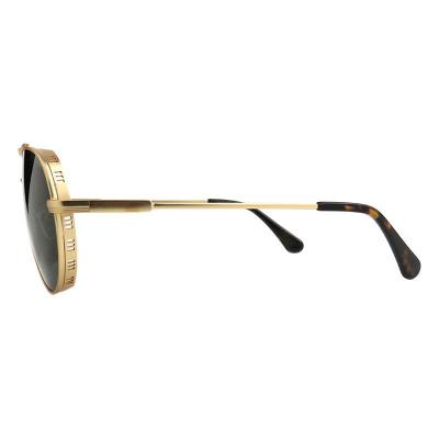 M11022 gold aviator metal sunglasses