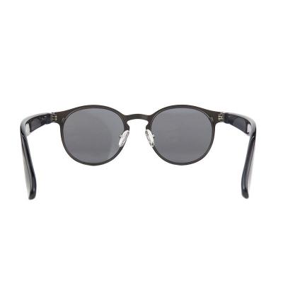 M11017 brown round metal sunglasses