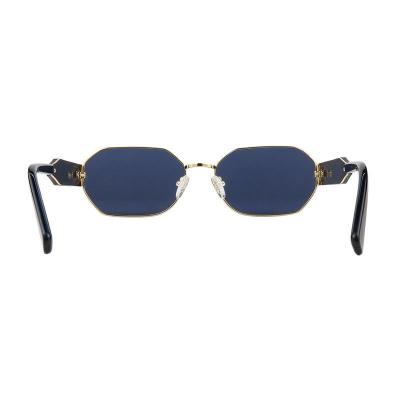 M11019 gold geometric metal sunglasses