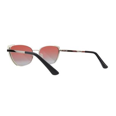 M11018 silver/black cat eye metal sunglasses
