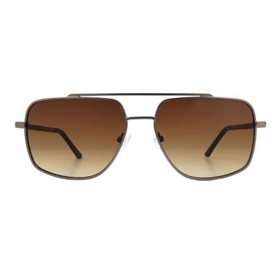 M11005 gunmetal aviator metal sunglasses