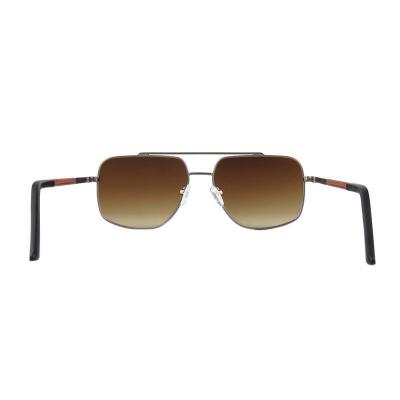M11005 gunmetal aviator metal sunglasses