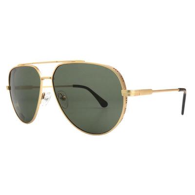 M11022 gold aviator metal sunglasses