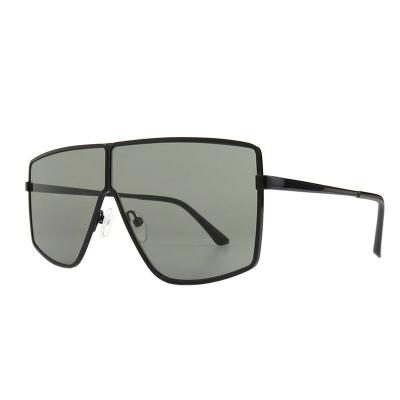 M11014 black shield metal sunglasses
