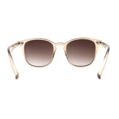 P10741 champagne/crystal amber square pc/tr90 sunglasses