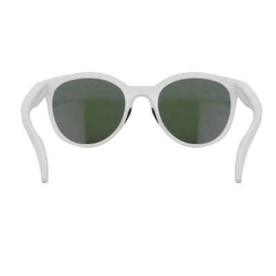 P10761 white round pc/tr90 sunglasses