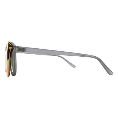 M11026 olive green tortoiseshell round metal sunglasses