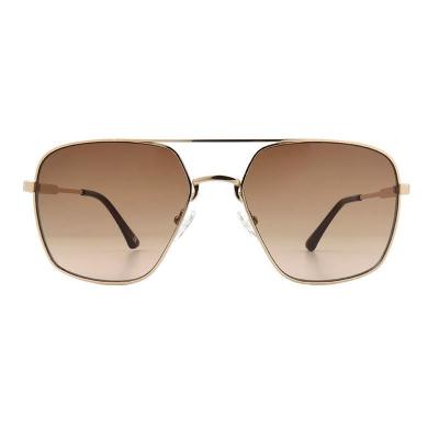 M11004 gold aviator metal sunglasses