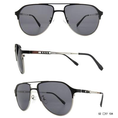 M11021 black aviator metal sunglasses