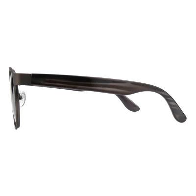 M11017 brown round metal sunglasses