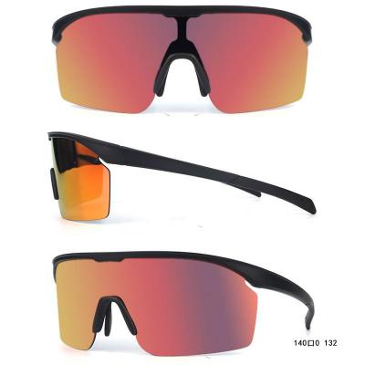 P10749 white shield pc/tr90 sunglasses