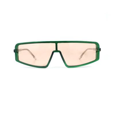 P10744 green shield pc/tr90 sunglasses