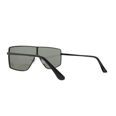 M11014 black shield metal sunglasses