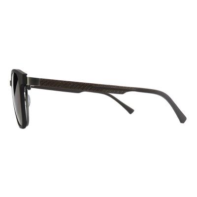 M11028 black wayfarer metal sunglasses